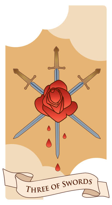 Cartas de tarot tres cartas