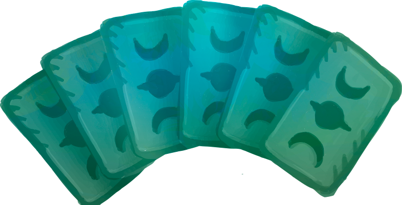 Cartas de tarot tres cartas