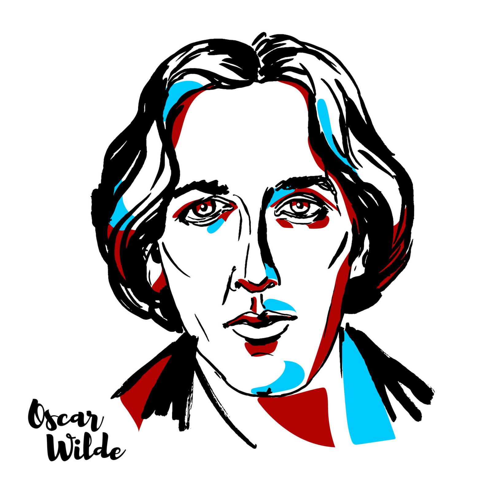 retrato de Oscar Wilde sentado en una silla