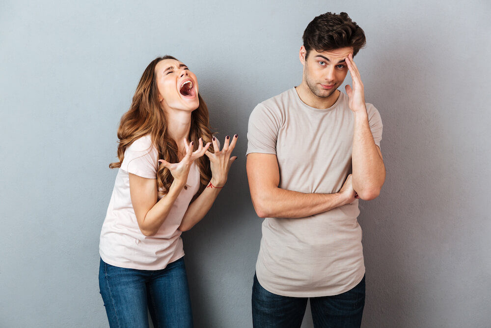 sufrir un ataque de nervios con la pareja