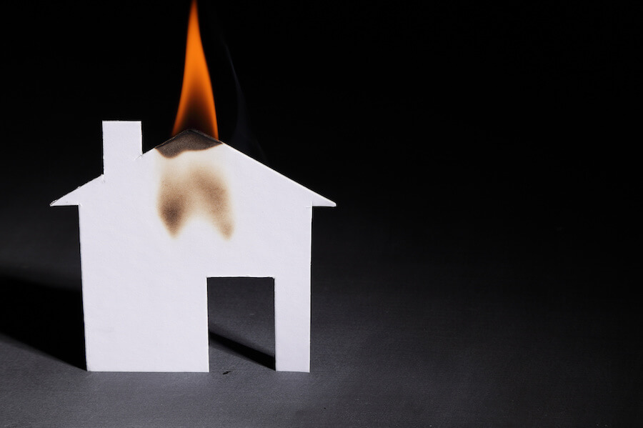 incendio de una casa