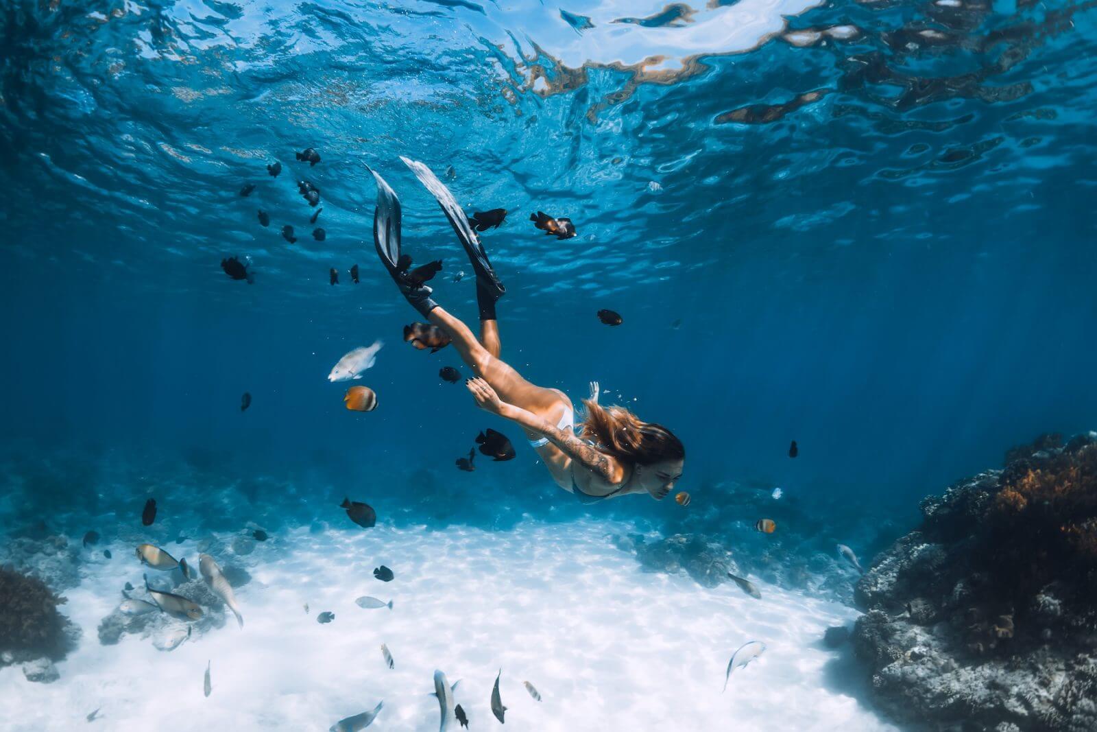 debajo del agua