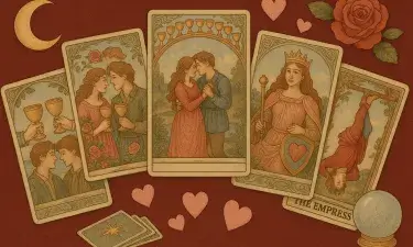 Las 5 cartas del tarot que predicen el amor en tu vida